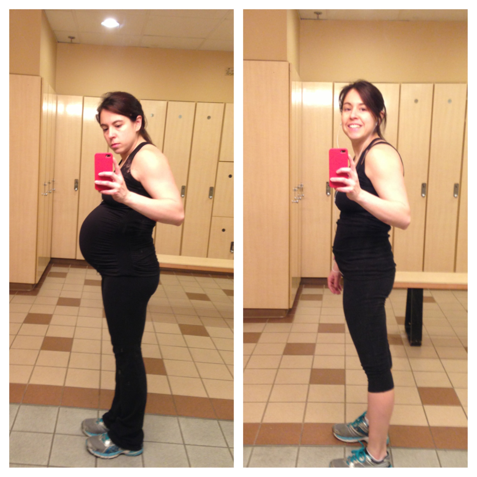 38 weeks pregnant vs 5 weeks postpartum